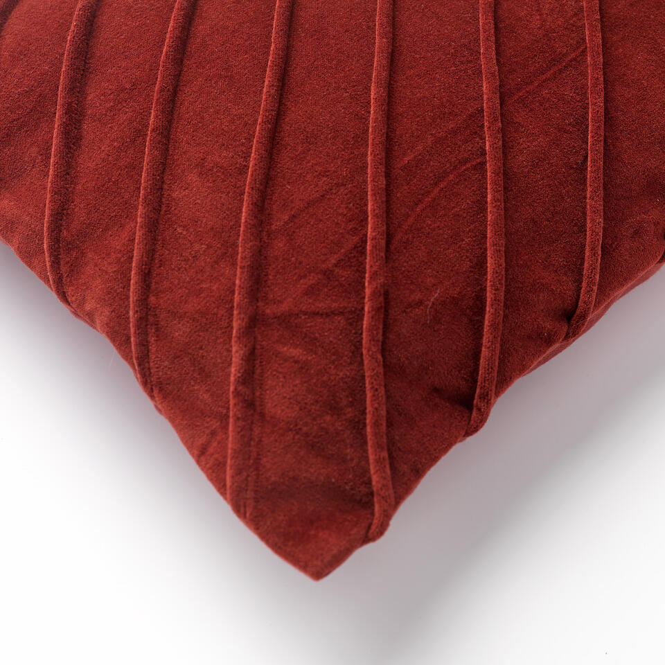 PACO - Kussenhoes velvet 40x60 cm Merlot - rood