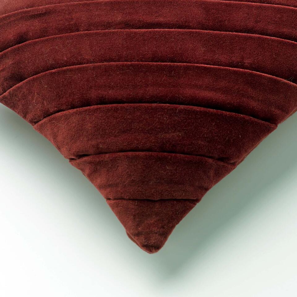FEMM - Kussenhoes velvet 30x50 cm - Merlot - rood