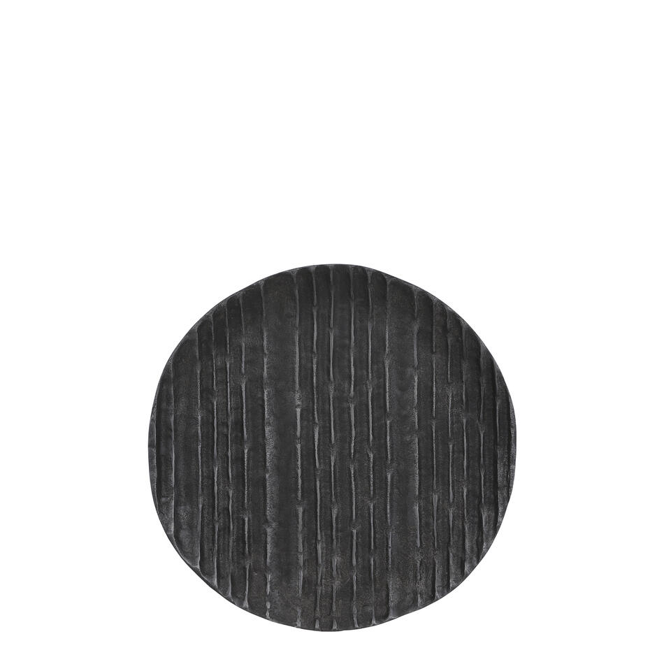 Encyclopedie Duizeligheid zwart Casa Vivante Calabria Decoratie Bord Ø27 cm grijs | Leen Bakker