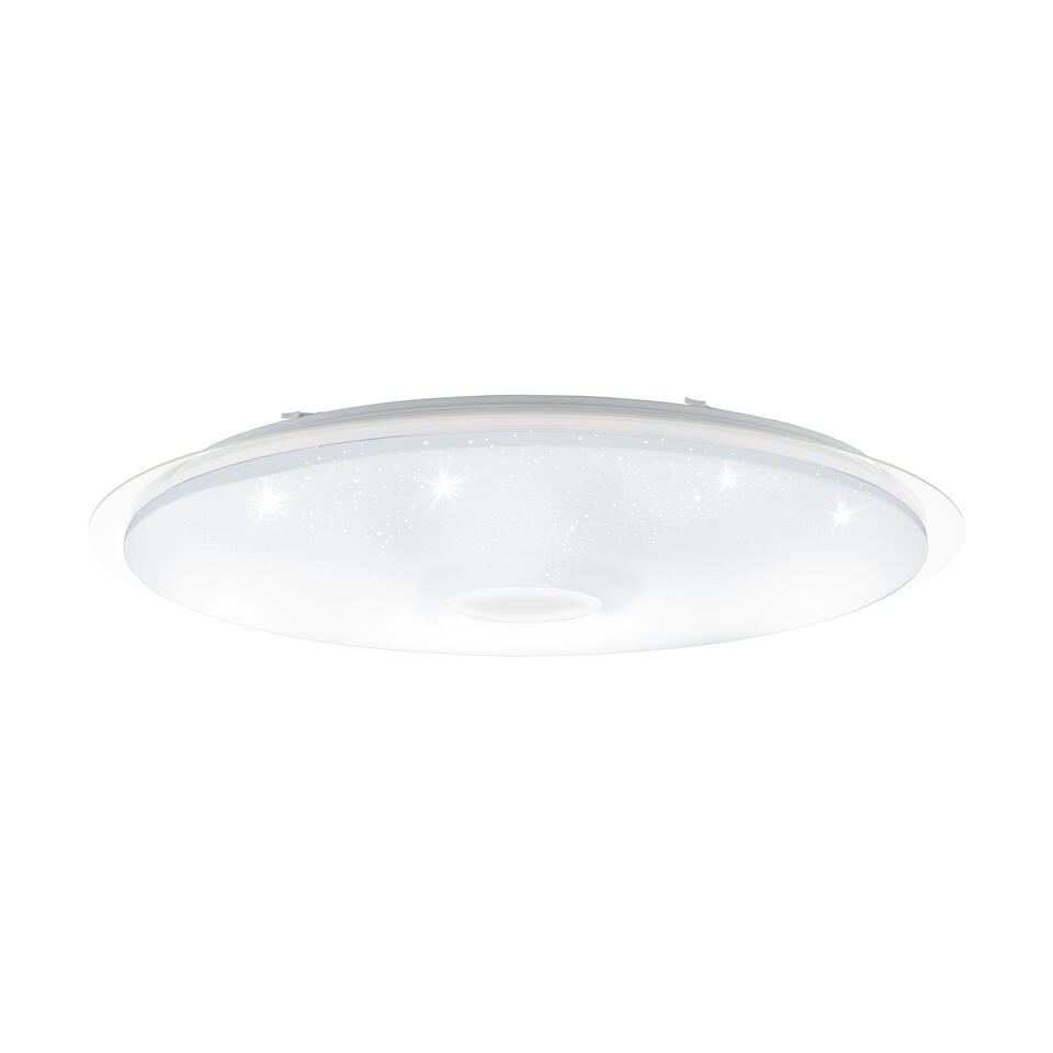 EGLO Lanciano Plafondlamp - LED - Ø 86 cm - Wit/Zilver - Dimbaar