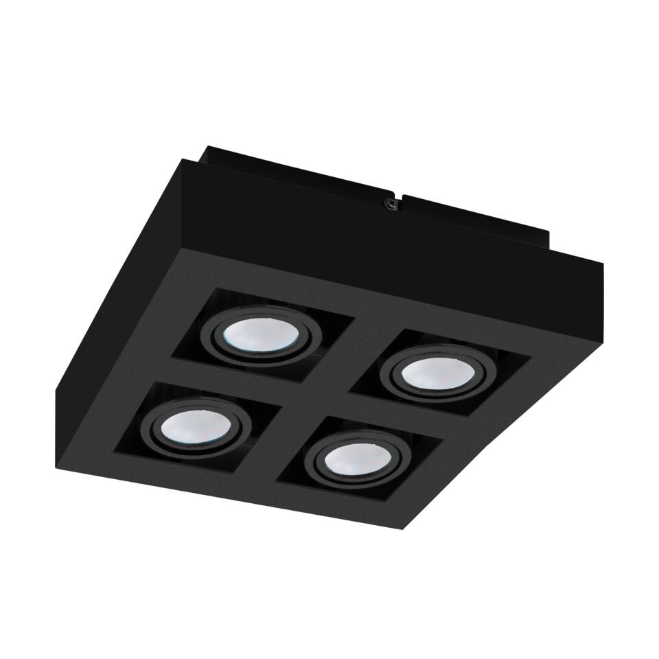 EGLO Mendoza Opbouwlamp - GU10 - 25 cm - Zwart