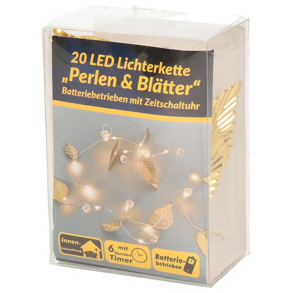 Zwerver Vrijgevig pik Draadverlichting goud - LED lampjes - 2,20 m - op batterijen - met timer |  Leen Bakker