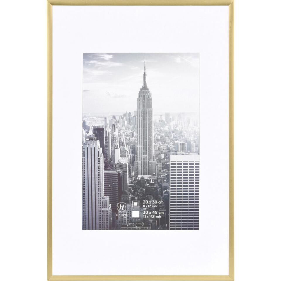 evenwichtig Afwijking Referendum Henzo Fotolijst Manhattan - Fotomaat 30x45 cm - Goud | Leen Bakker