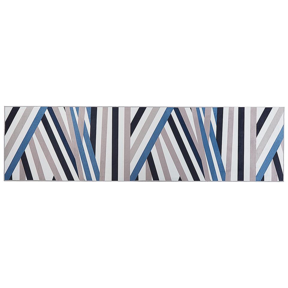 Beliani Laagpolig - ARTHUR multicolor polyester 80x300 cm