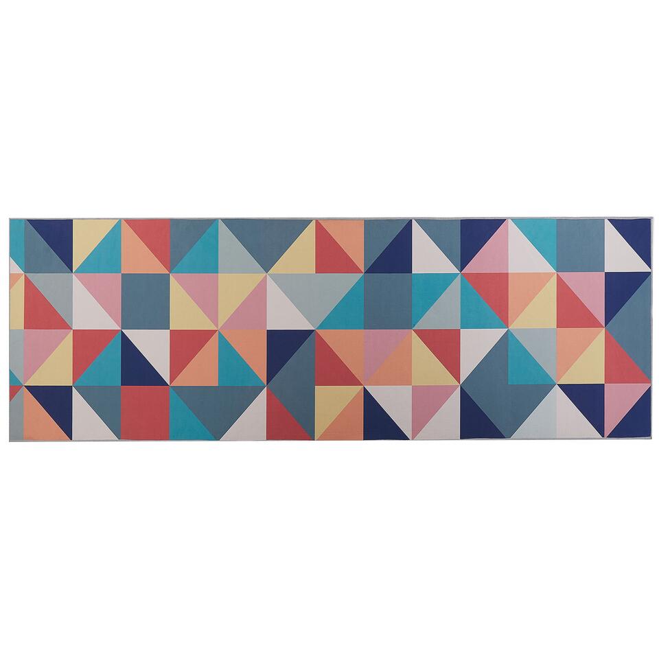Beliani Laagpolig - VILLUKURI multicolor polyester 70x200 cm