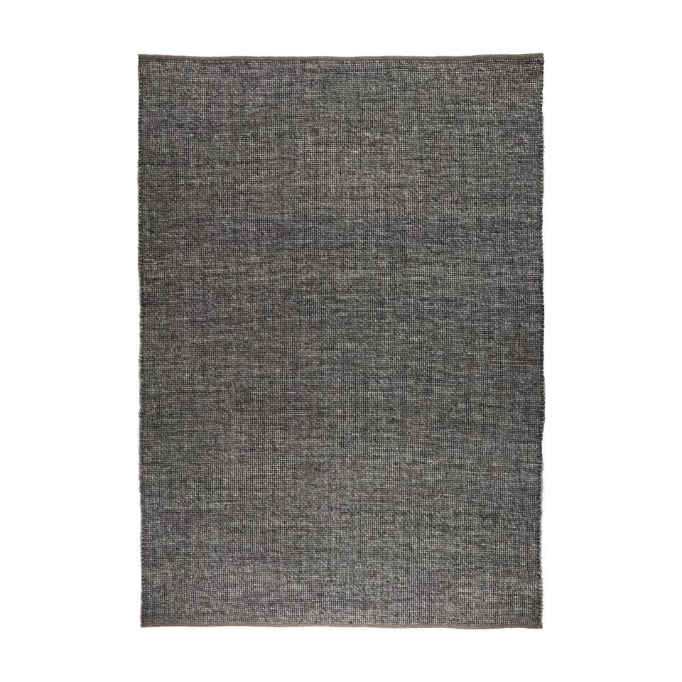 Interieur05 Wollen vloerkleed Idra grijs gemeleerd-200 x 290 cm - (L)
