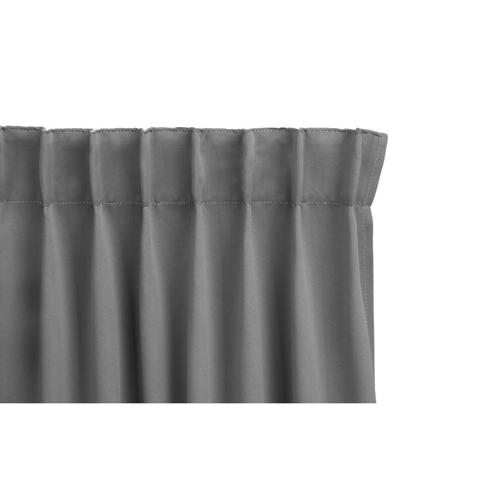 Nationale volkstelling raket Om te mediteren Lifa Living Verduisterende Gordijnen in Zilver Grijs, 250 x 150 cm, 1 Stuk  | Leen Bakker