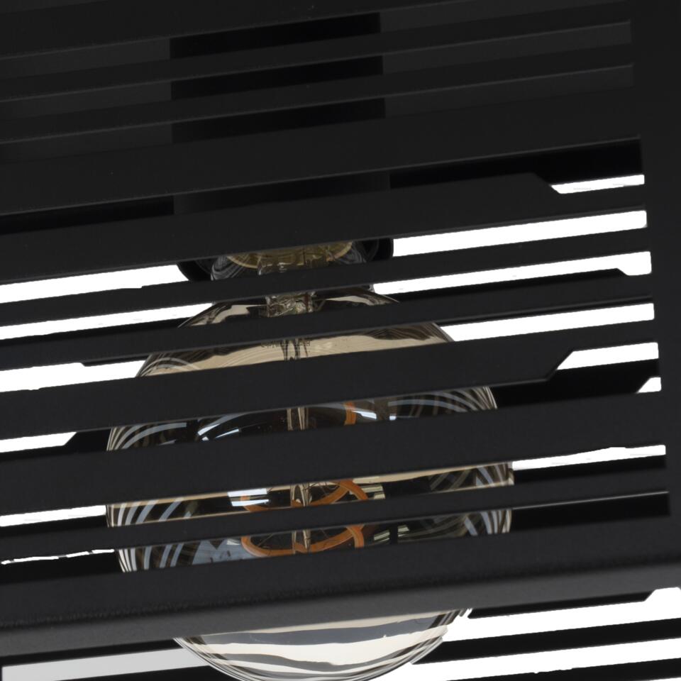 EGLO Piedritas Plafondlamp - E27 - 18 cm - Zwart