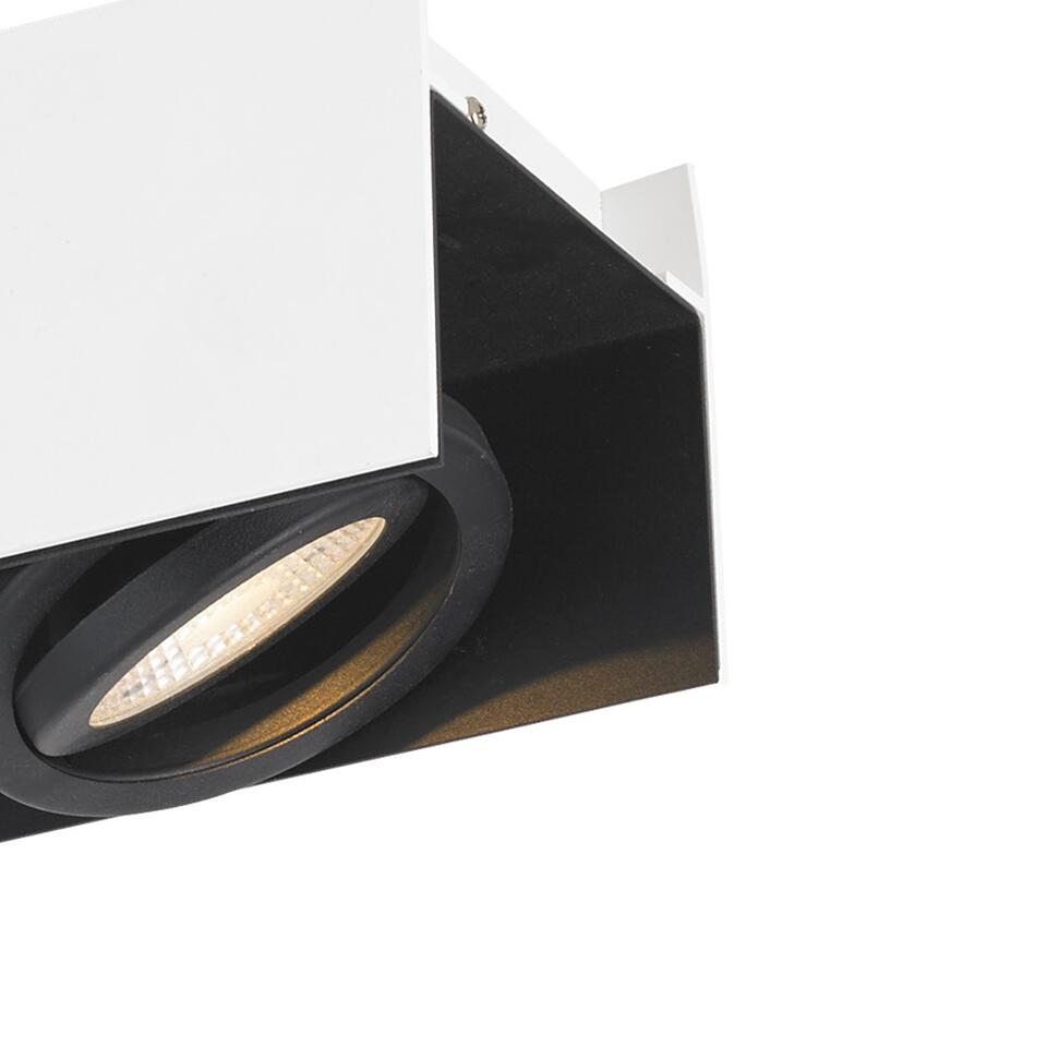 EGLO Vidago Plafondlamp - LED - 46,5 cm - Wit, Zwart - Dimbaar