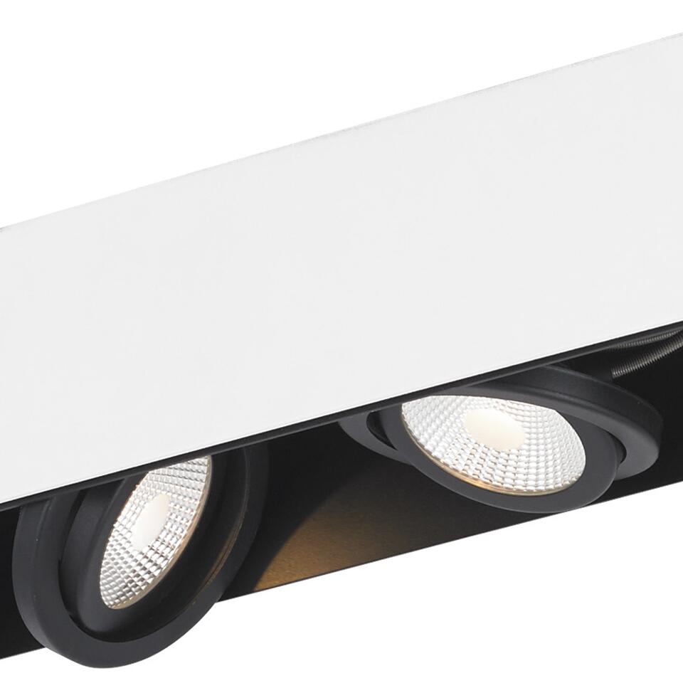 EGLO Vidago Plafondlamp - LED - 62 cm - Wit, Zwart - Dimbaar