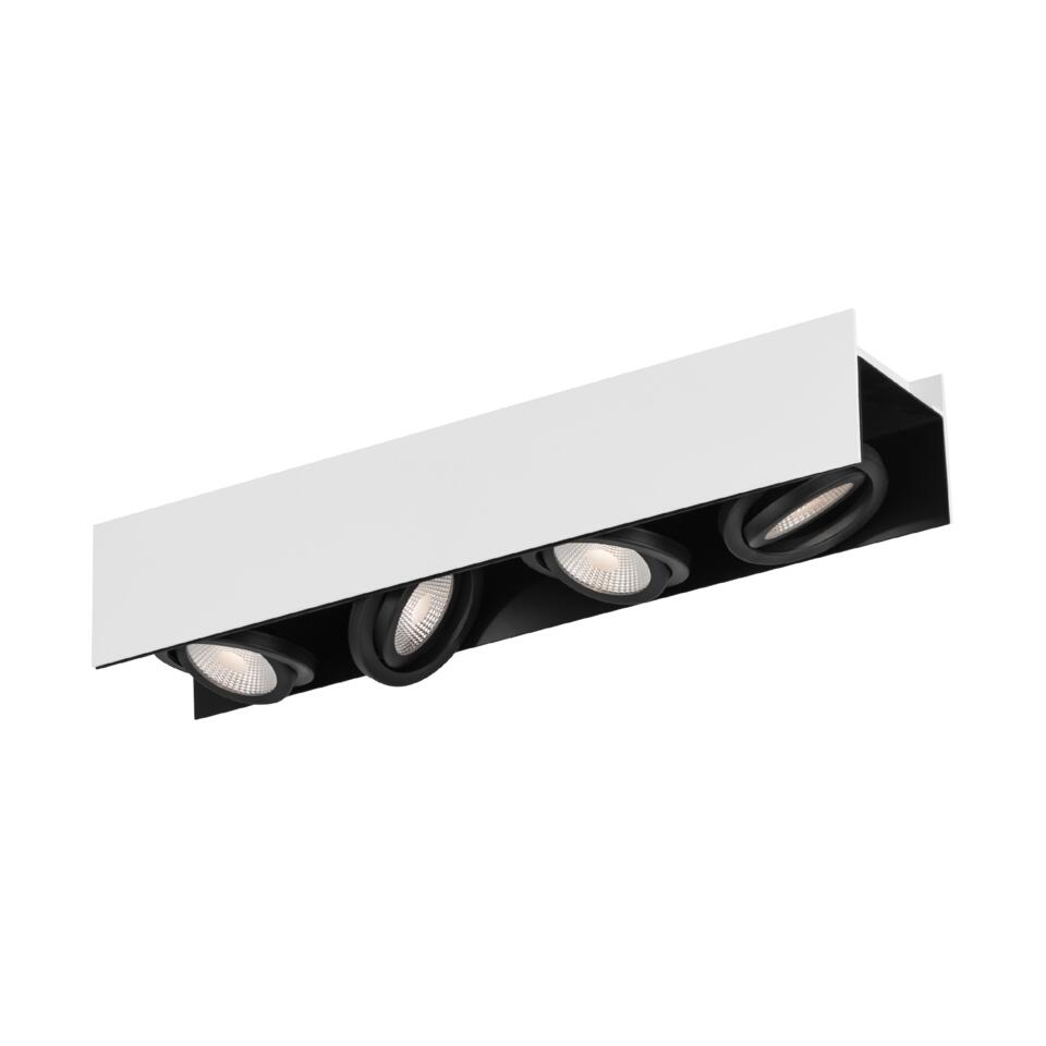 EGLO Vidago Plafondlamp - LED - 62 cm - Wit, Zwart - Dimbaar