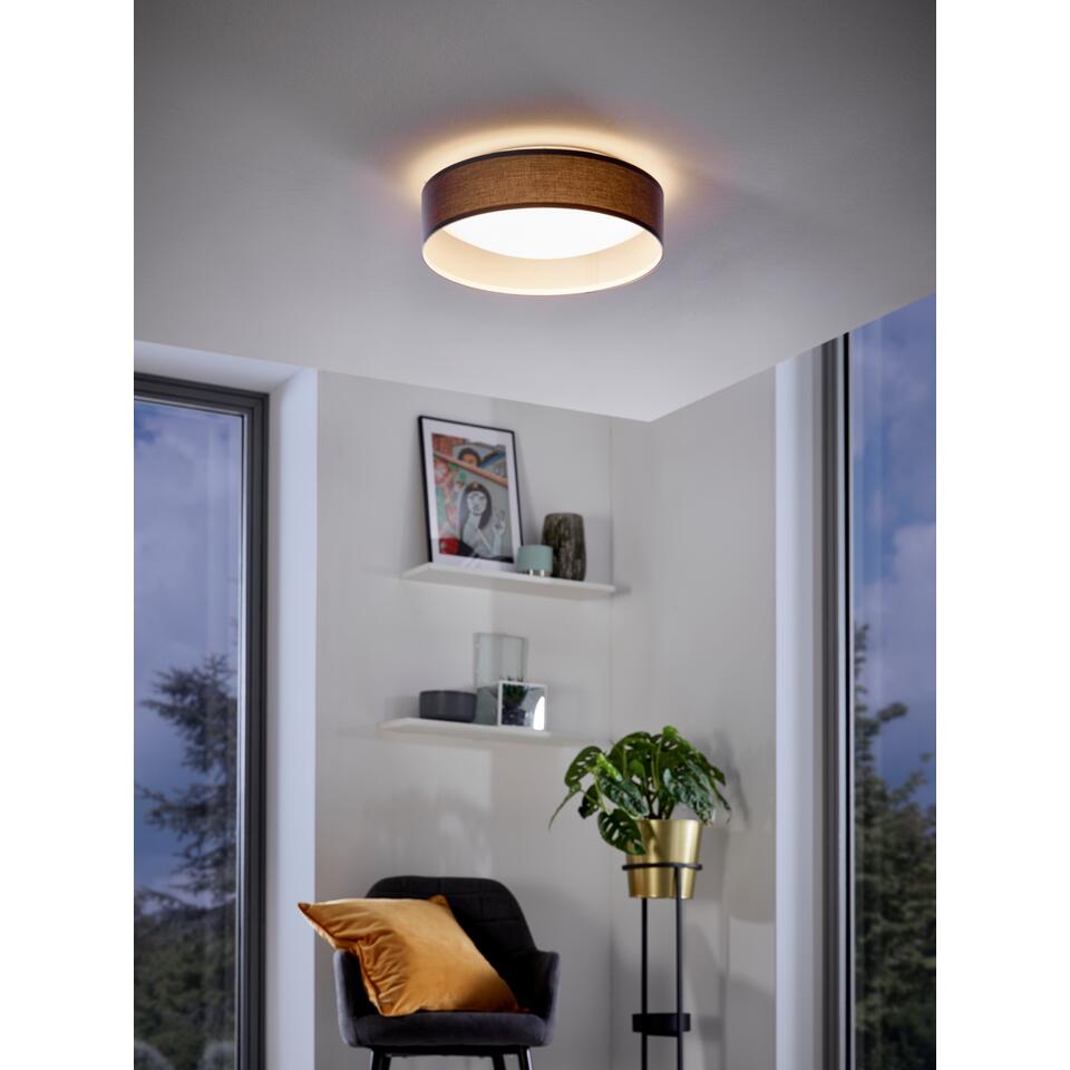 EGLO Pasteri Plafondlamp - LED - Ø 32 cm - Wit/Grijs