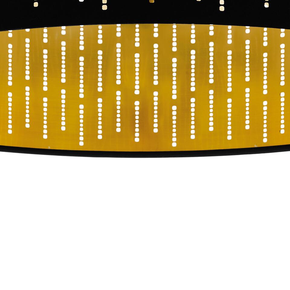 EGLO Varillas Plafondlamp - E27 - Ø 47,5 cm - Zwart/Goud