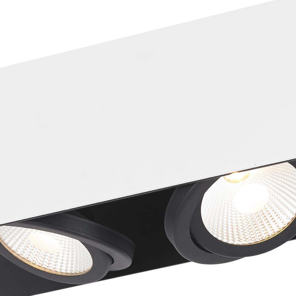 EGLO Vidago Plafondlamp - LED - 31 cm - Wit, Zwart - Dimbaar