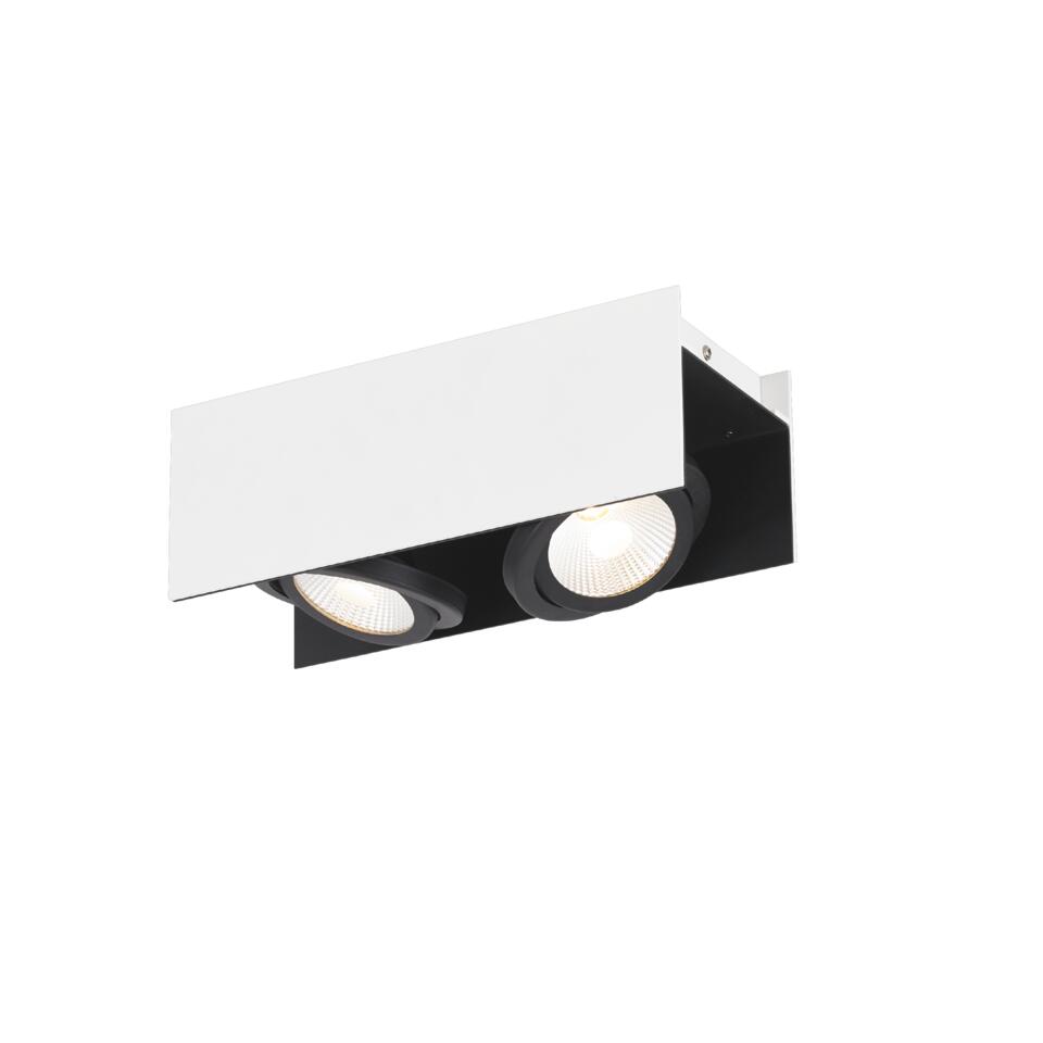 EGLO Vidago Plafondlamp - LED - 31 cm - Wit, Zwart - Dimbaar