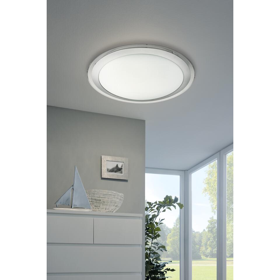 EGLO Competa-C Plafondlamp - LED - Ø 43 cm - Wit/Zilver - Dimbaar