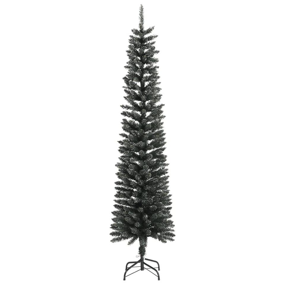 Opmerkelijk zuiger surfen vidaXL Kunstkerstboom met standaard smal 240 cm PVC groen | Leen Bakker