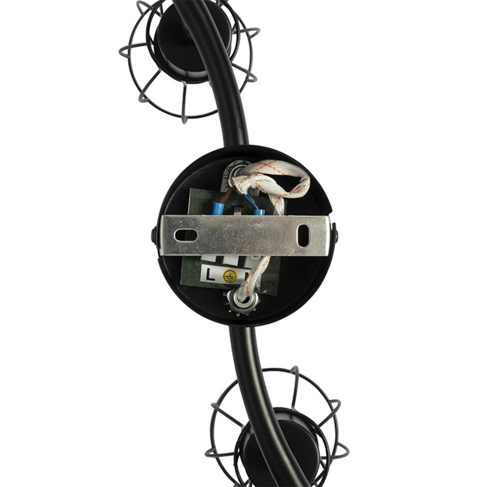 QAZQA Moderne plafondlamp zwart 63 cm 3-lichts verstelbaar - Botu