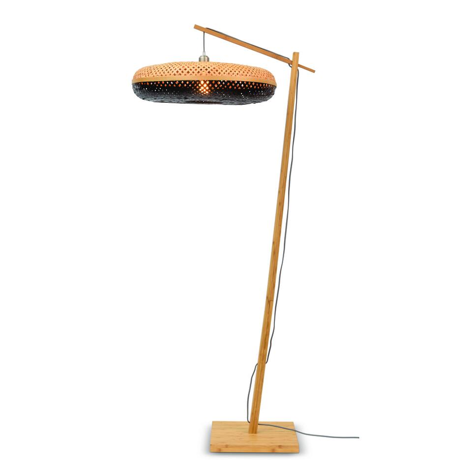 Vloerlamp Palawan - Bamboe/Zwart - Ø77cm