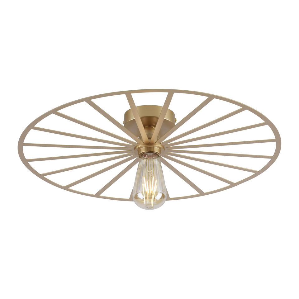 Paul Neuhaus Plafondlamp Isabella - Ø 50 cm - mat-goud