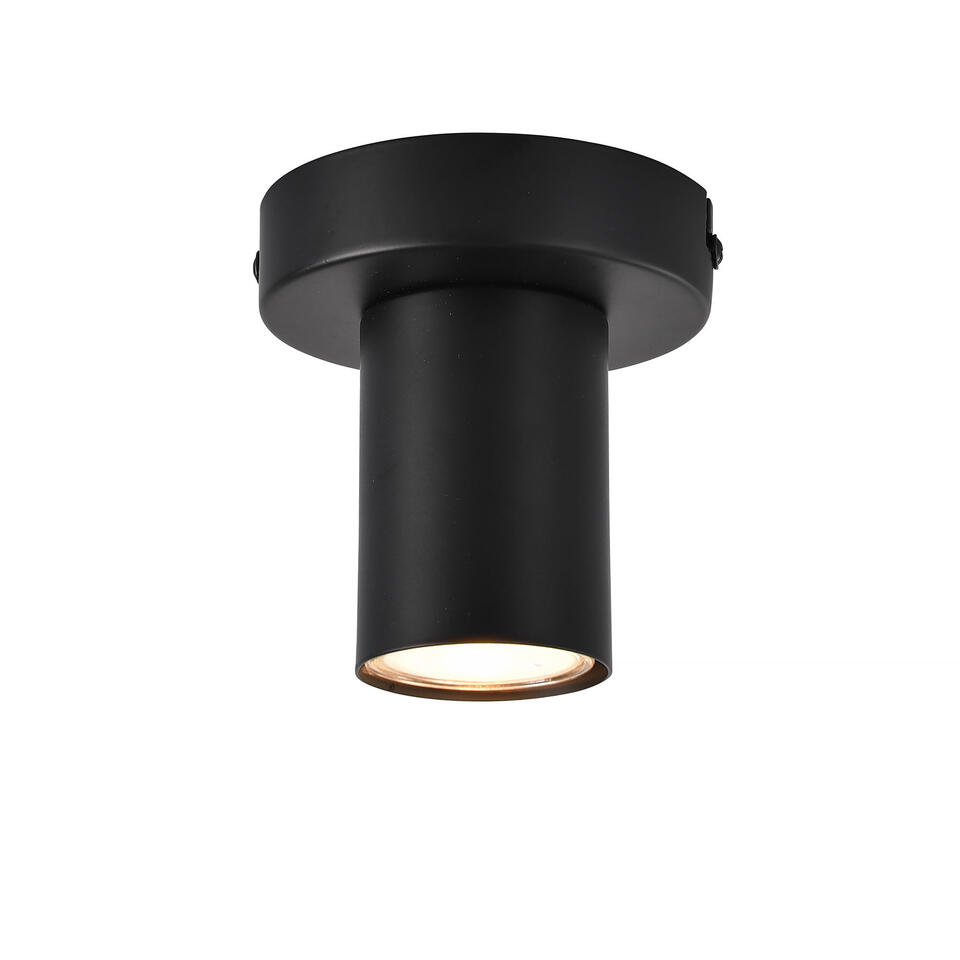 Ylumen Plafondlamp Tag - 1 lichts - Ø 10 cm - zwart