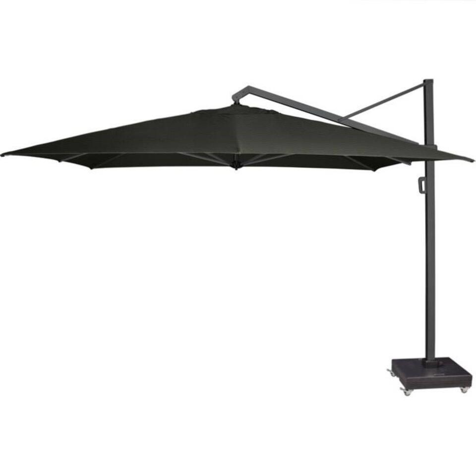 kroon bijtend binden Platinum Icon T1 parasol 4x3 meter Faded black | Leen Bakker