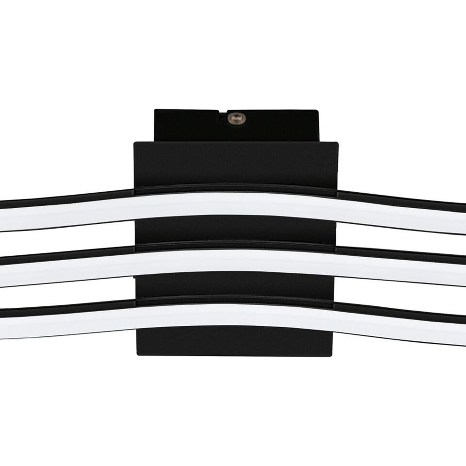EGLO Roncade 1 Wandlamp/Plafondlamp - LED - 65 cm - Zwart/Wit