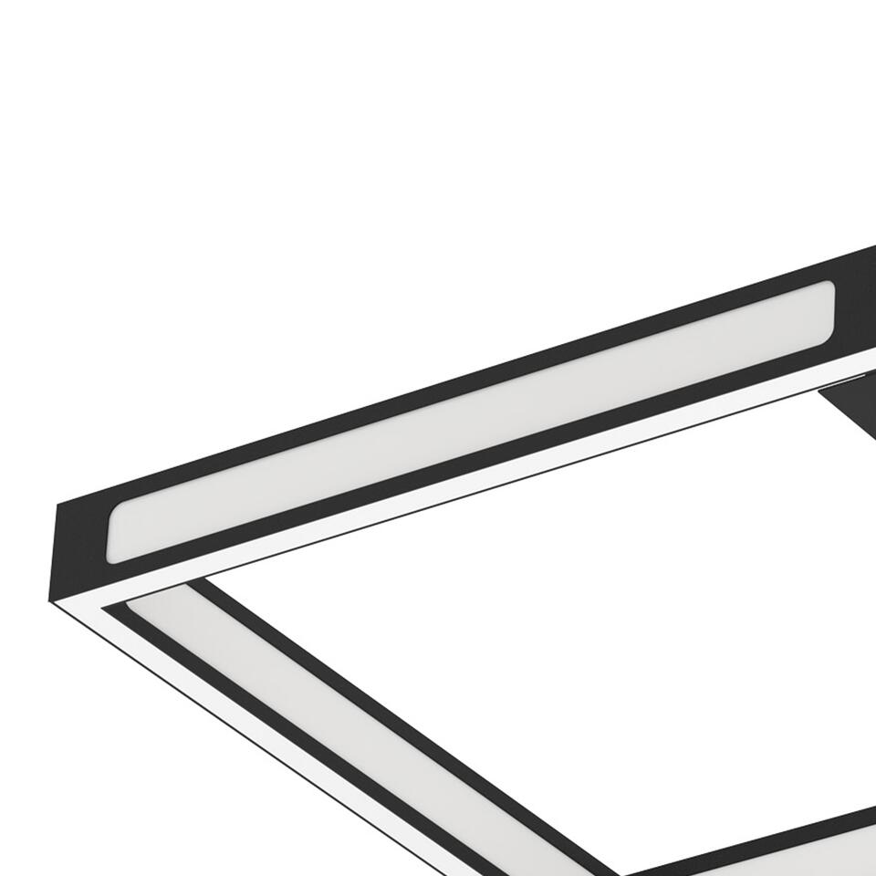 EGLO Altaflor Plafondlamp - LED - 65 cm - Zwart/Wit