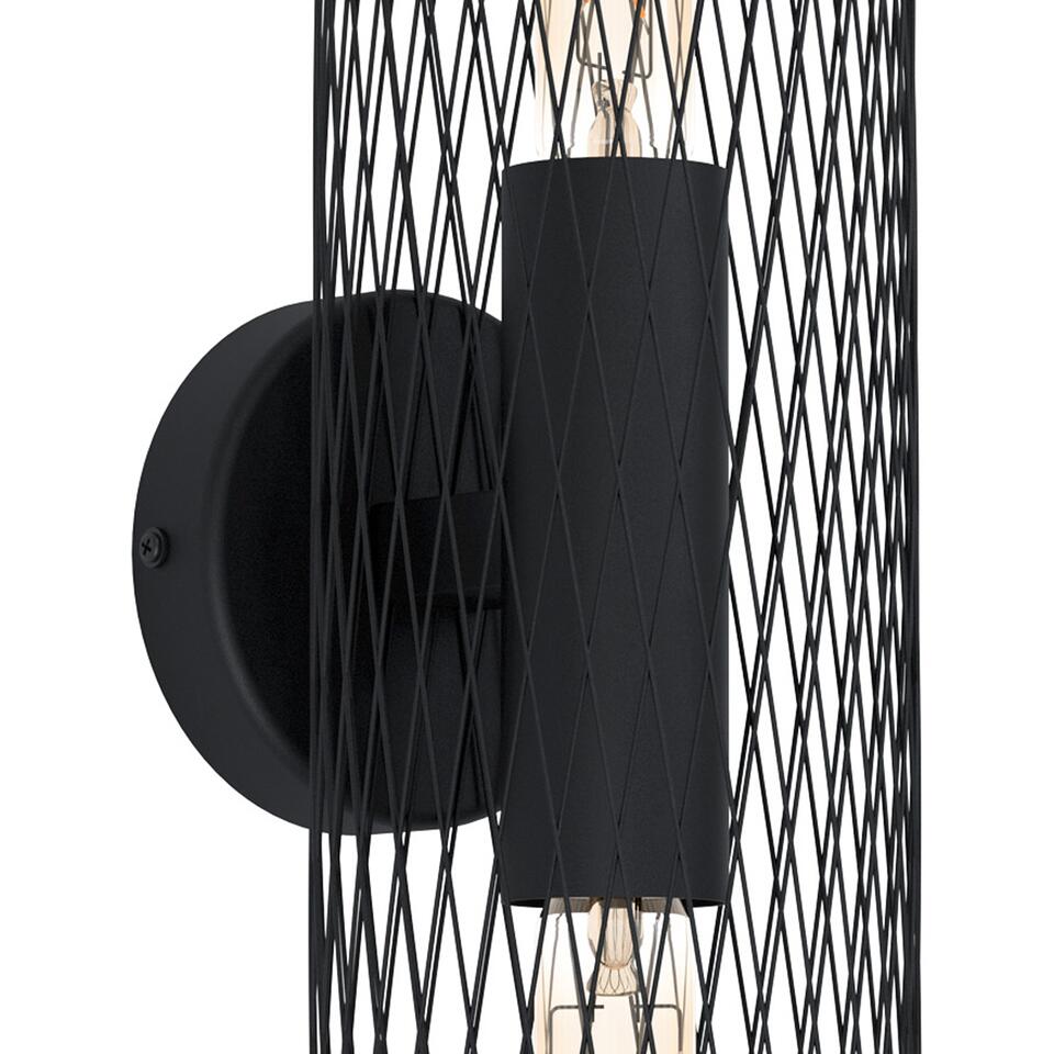 EGLO Redcliffe Plafond- en Wandlamp - E27 - 14,5 cm - Zwart