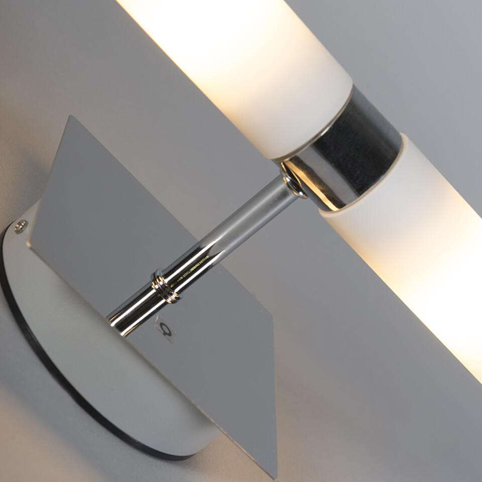 QAZQA Moderne wandlamp chroom IP44 - Bath 2
