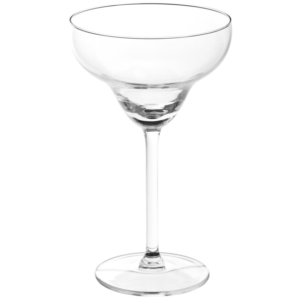 Strikt nood Los Secret de Gourmet Cocktail/margarita glazen - 4x stuks - 300 ml -  transparant | Leen Bakker