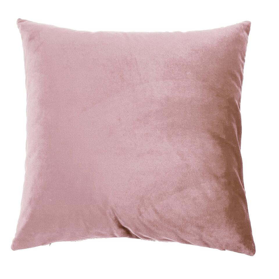 FREYA - Kussenhoes 45x45 cm - Pale Mauve - roze