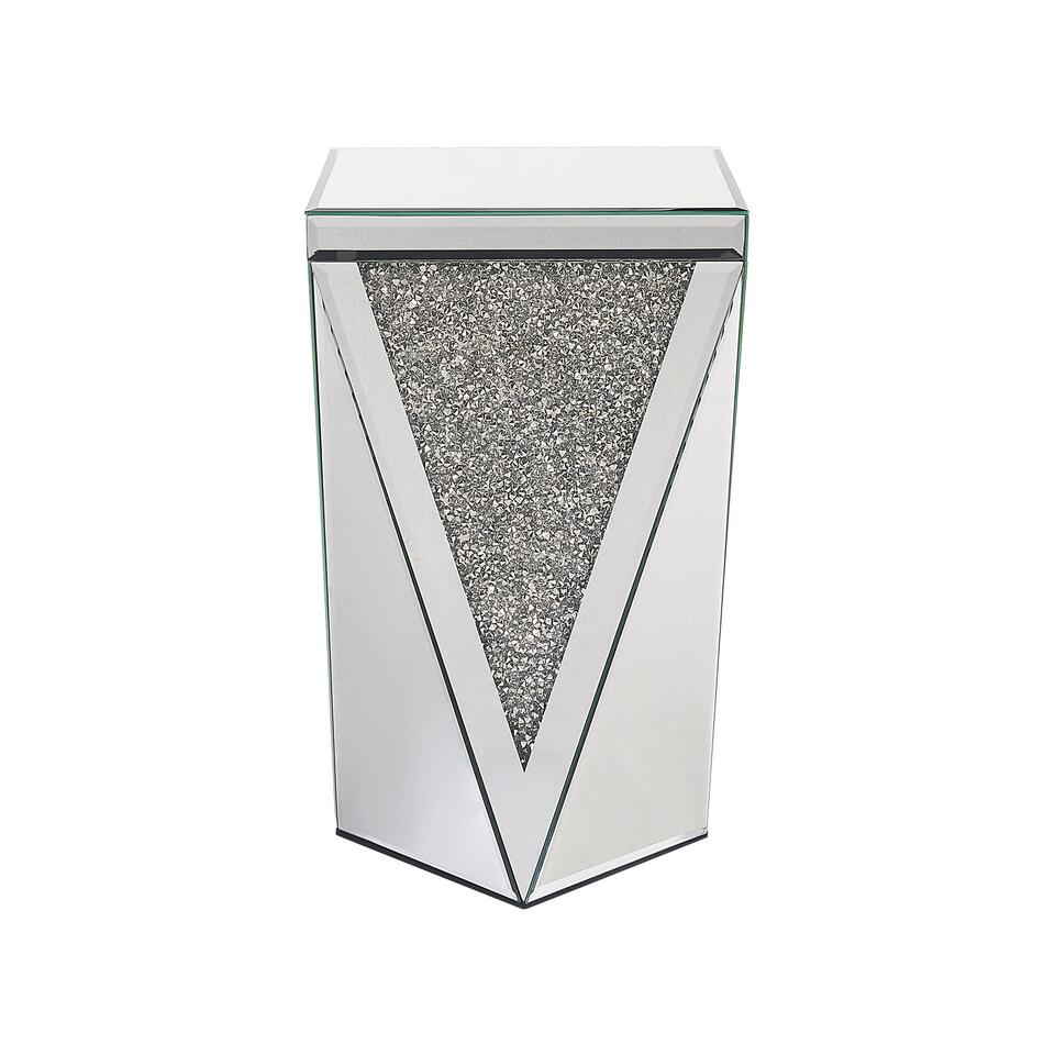 vreemd radiator aangenaam Beliani Bijzettafel LUXEY - Zilver glas | Leen Bakker