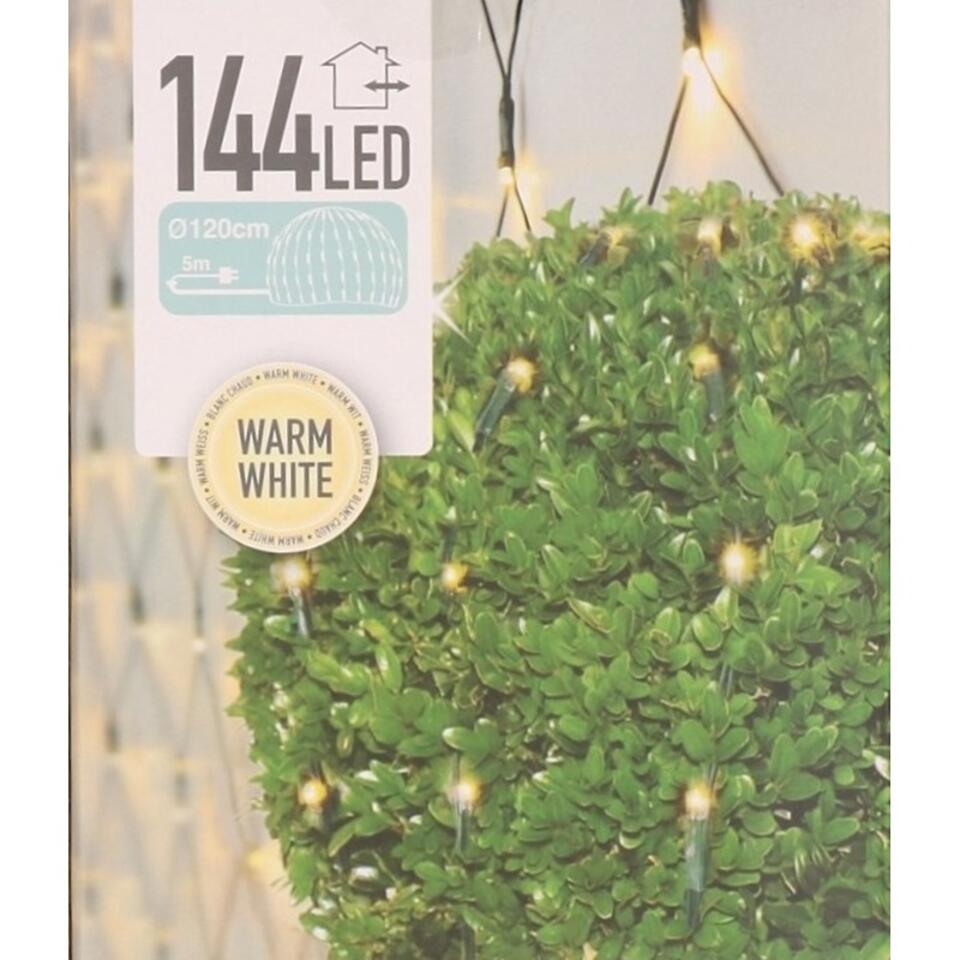 Buxus kerstverlichting warm wit 120 x 120 cm 144 LED