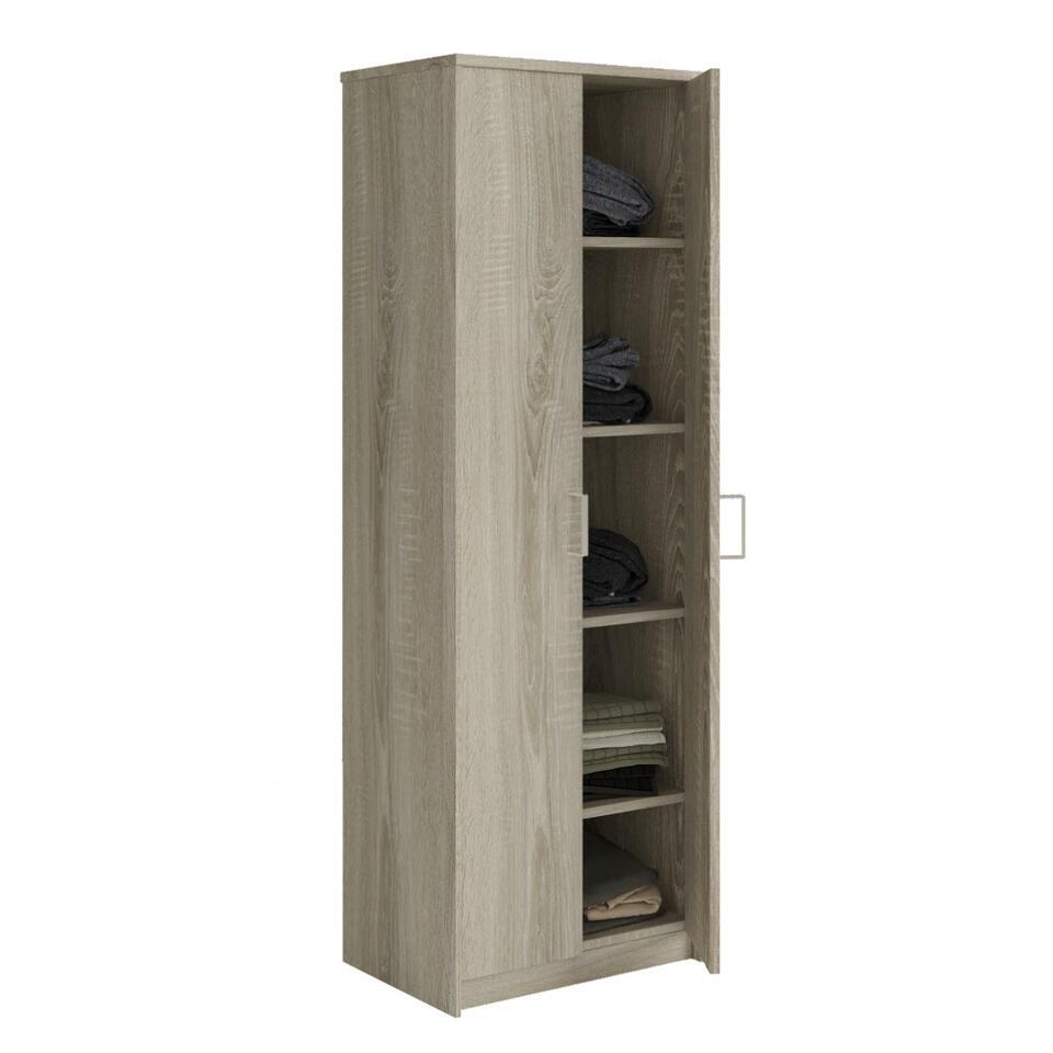 FORTE VANKKA kast 140 kledingkast schuifdeuren Scandinavische stijl 2-deurs met 4 laden slaap- of kinderkamer houtdecor: eiken met wit 139 cm breed x 201,5 cm hoog x 53 cm diep FORTE VANKKA kast 140 kledingkast schuifdeuren Scandinavische stijl 2-deurs met 4 laden slaap- of kinderkamer houtdecor: eiken met wit 139 cm breed x 201,5 cm hoog x 53 cm diep
