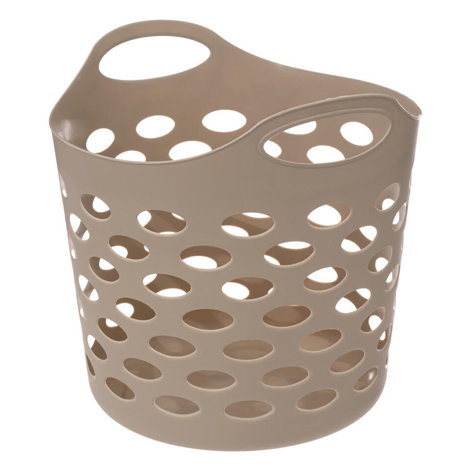Plasticforte Flexibele Wasmand/opbergmand - Beige - 35l Plasticforte Flexibele Wasmand/opbergmand - Beige - 35l