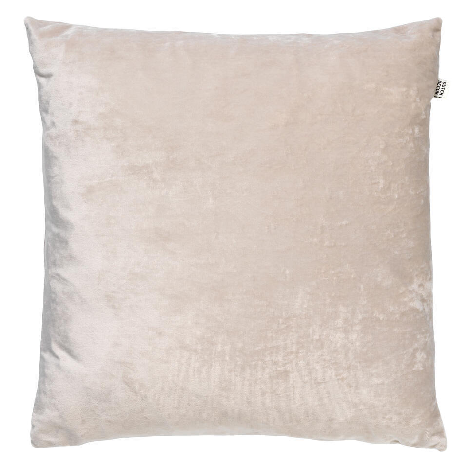 SKY Kussenhoes Velvet 45x45 Cm Pumice Stone Beige Leen Bakker