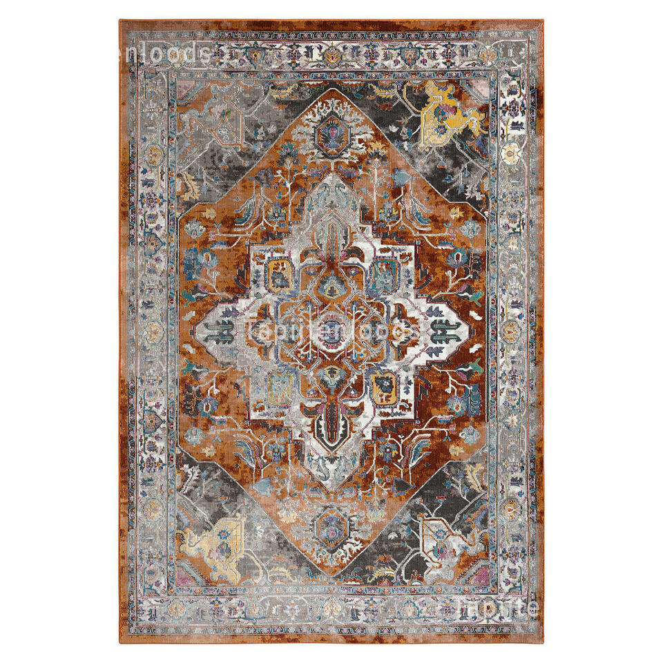 Casa Pura Tapijtloper Via Veneto Bruin - Op Maat 80x200 Cm, Keuken En Hal Loper
