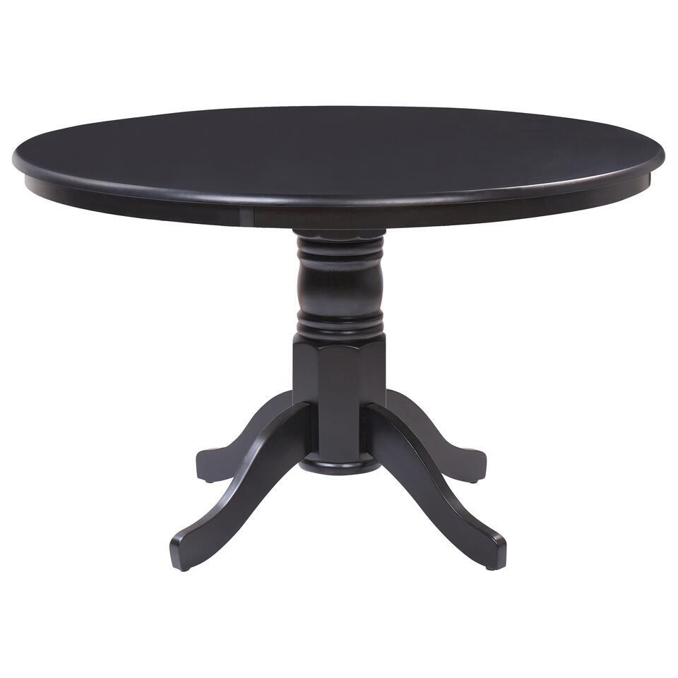 Ronde eettafel zwart 110 cm van mangohout Ronde eettafel zwart 110 cm van mangohout