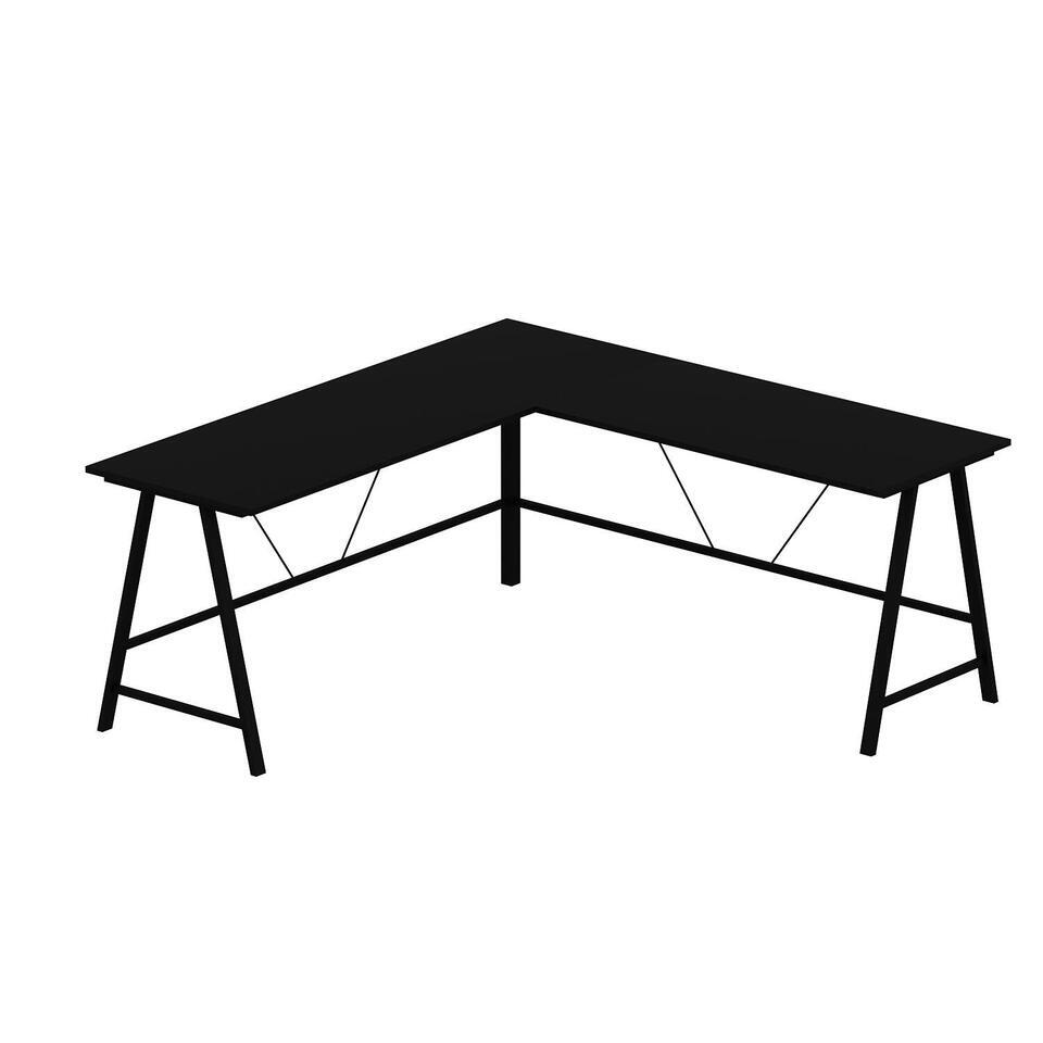 Modern en praktisch studiebureau, Atlantic Pine, zwart, 240 x 74 x 60 Modern en praktisch studiebureau, Atlantic Pine, zwart, 240 x 74 x 60