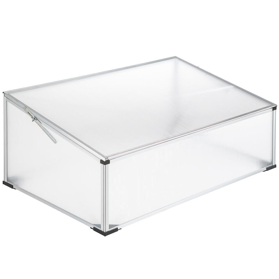 Tectake - Broeikas Van Aluminium Met Fundament, 185x375x195cm - 11,13 M³ - Transparant Tectake - Broeikas Van Aluminium Met Fundament, 185x375x195cm - 11,13 M³ - Transparant