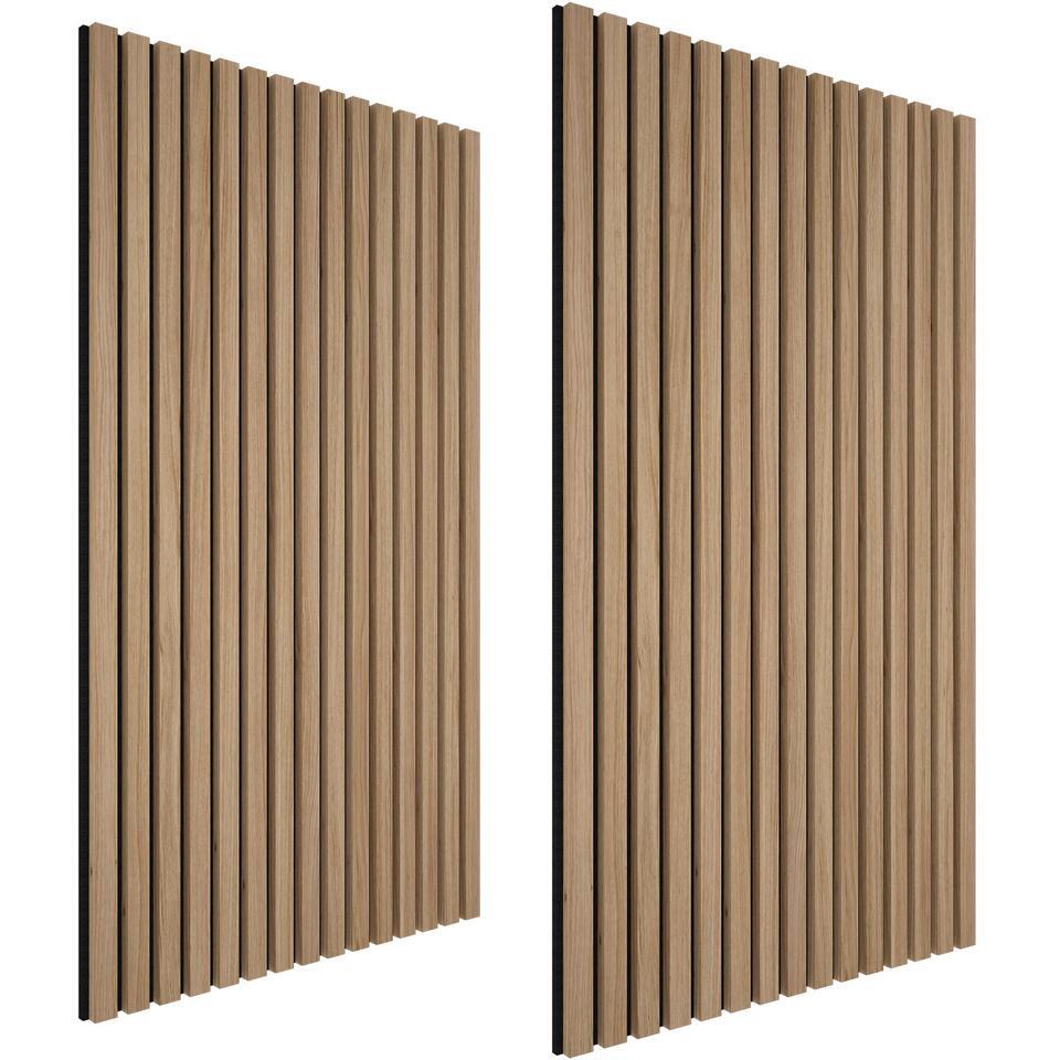 Akupanel 260x60 cm Gerookt eiken Akoestische Panelen - 3 zijdig Adeqo Akupanel 260x60 cm Gerookt eiken Akoestische Panelen - 3 zijdig Adeqo