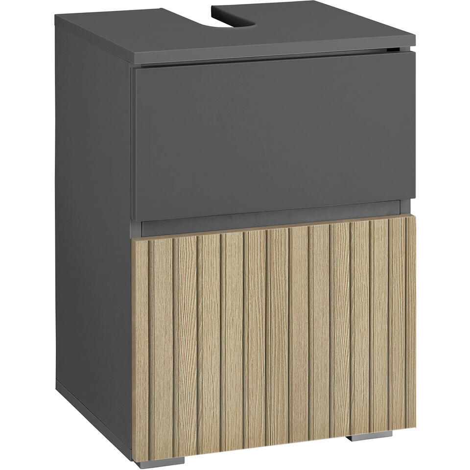 Vicco Badkamermeubelset Antraciet/gouden eik 3-delig, Karli | Antraciet/gouden eik | Set van 3 Vicco Badkamermeubelset Antraciet/gouden eik 3-delig, Karli | Antraciet/gouden eik | Set van 3