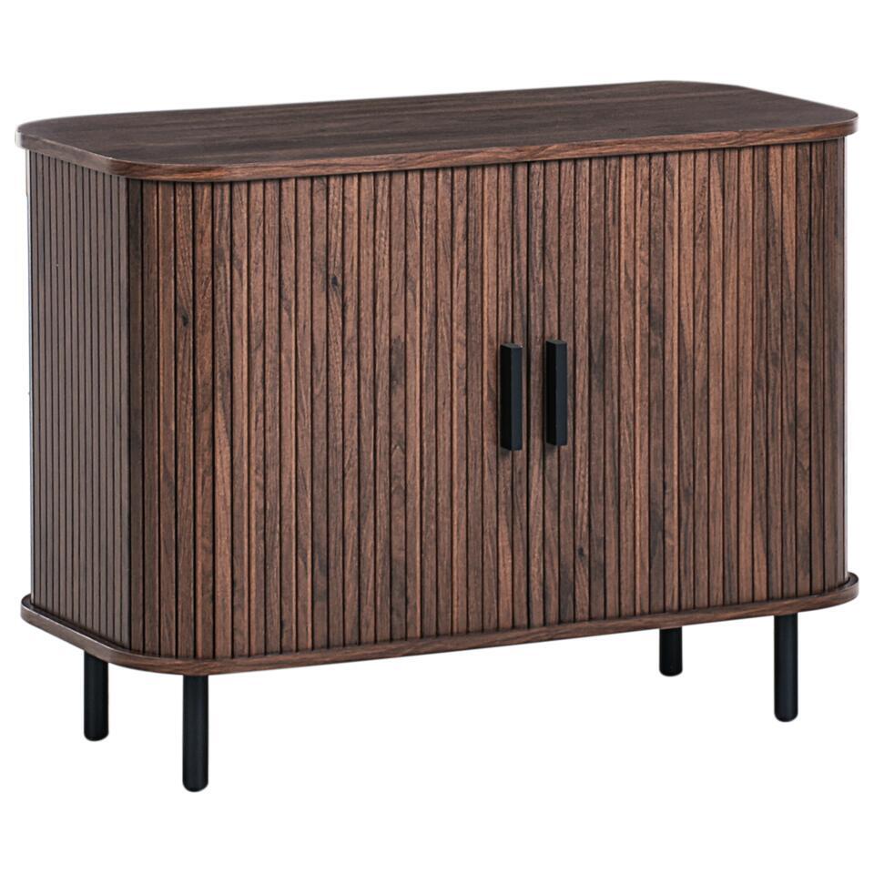 BRADLEY - Commode - Donkerbruin - MDF | Leen Bakker