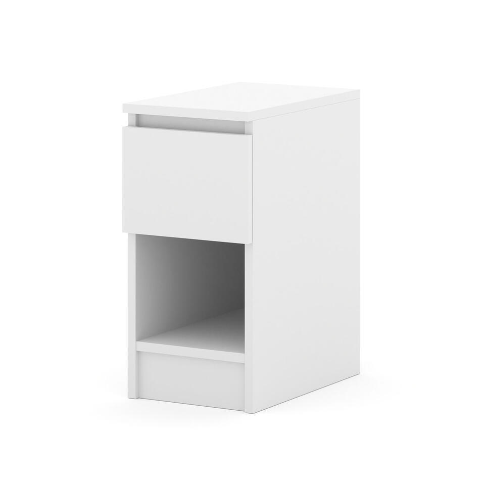 Vicco Mesilla de noche Elios, Blanco, 25 x 65.3 cm | Leroy Merlin Vicco Mesilla de noche Elios, Blanco, 25 x 65.3 cm | Leroy Merlin