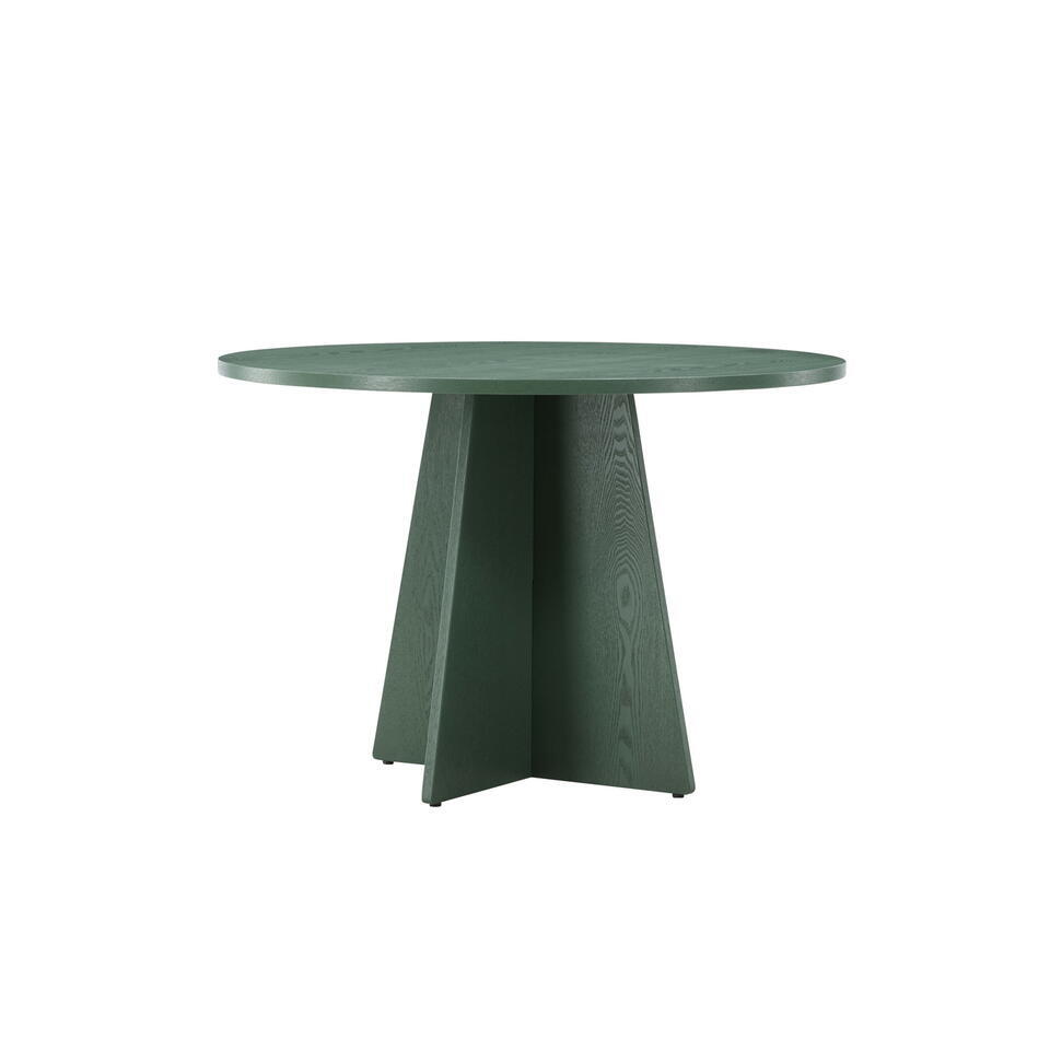 Eettafel Rond - Groen MDF - 110x110x75cm - Bootcut | Leen Bakker