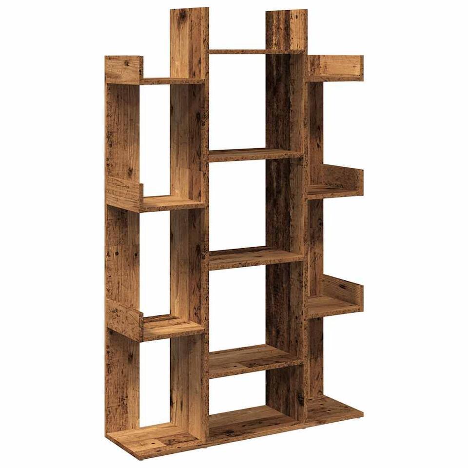 VidaXL Kamerscherm / boekenkast 67x25x161,5 cm bewerkt hout betongrijs