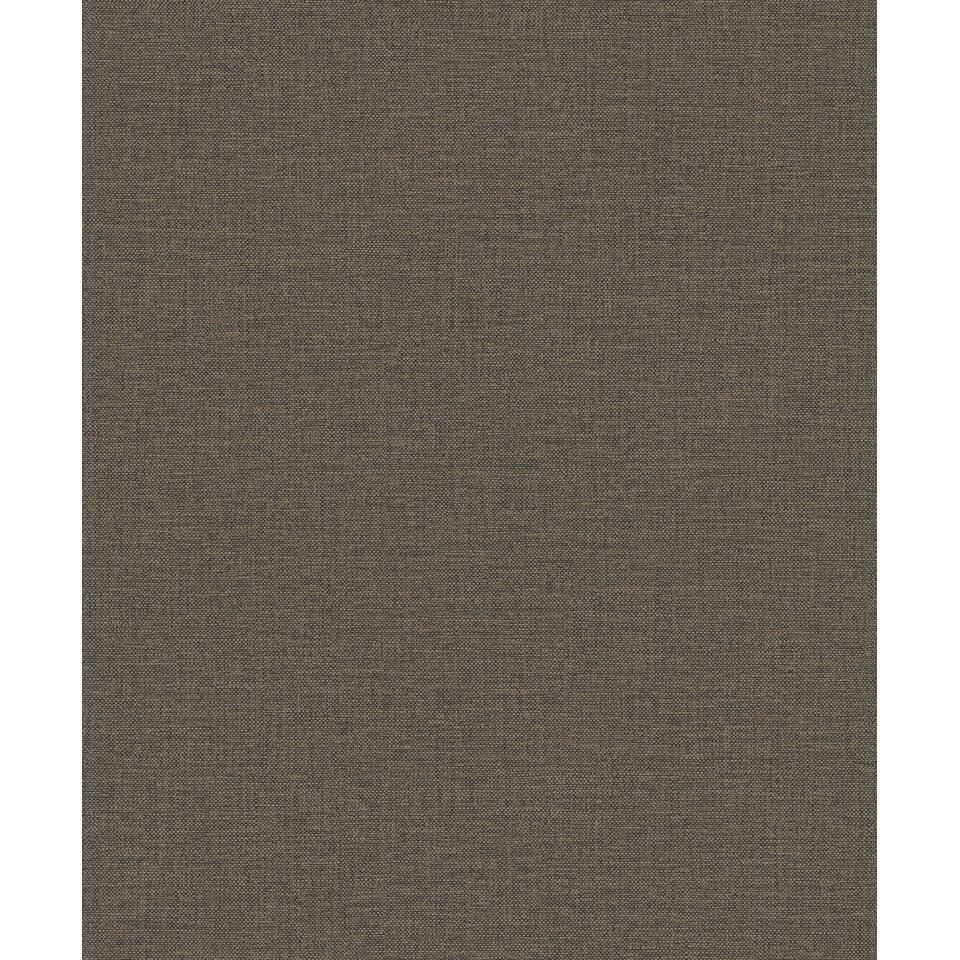 Dutch Wallcoverings Vliesbehang Linen & Textures uni - goud - 10,05m x ...