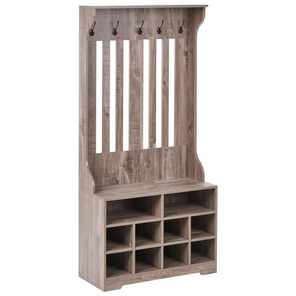 Armoire à Chaussures Prato Effet Marbre Noir | Milton & Oldbrook