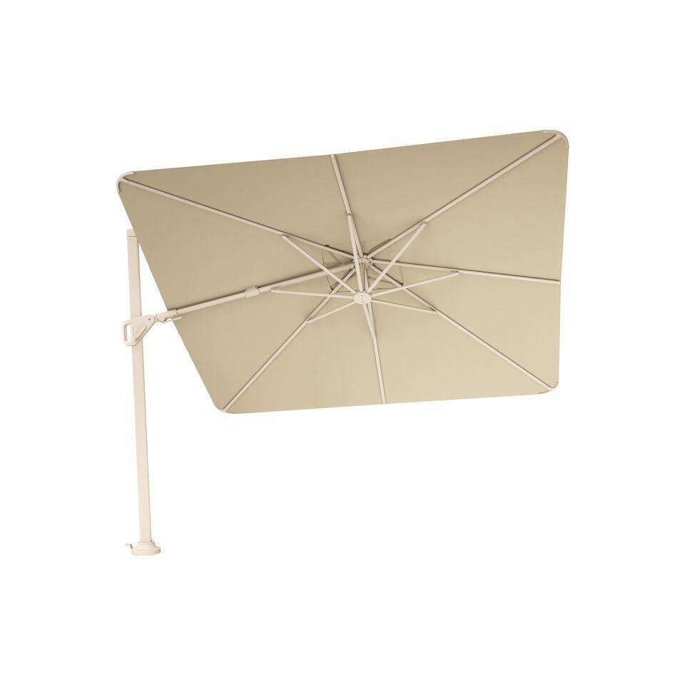 Platinum Nexus T2 zweefparasol Premium 3x3 –Champagne–sandstone